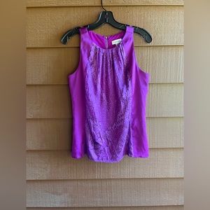 Women’s Calvin Klein purple sleeveless blouse size XS/TP